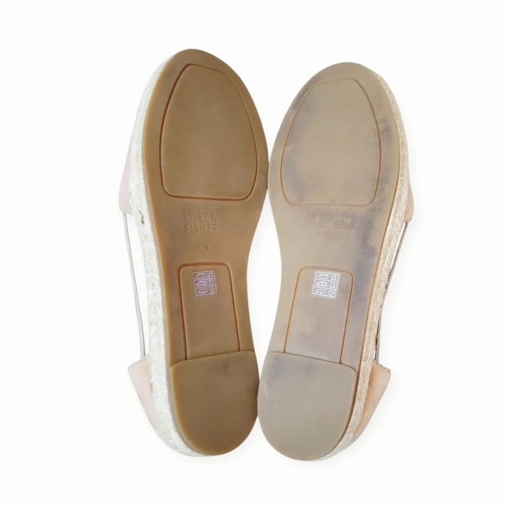 Eileen Fisher Lee Tumbled‎ Nubuck Leather Espadrille
